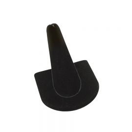 Finger Ring Display Single Finger Black - Velvet / Black