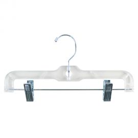 Skirt Or Pants Hanger, 14", Clear, Pack of 100