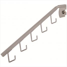 5 Hook Waterfall, Square Tubing, For 1/2" Slot On 1" Centers, Pack of 25