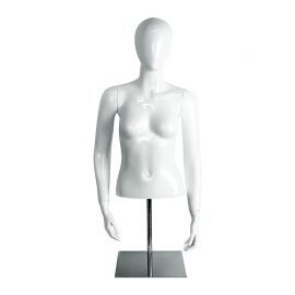 Glossy Mannequin, Total Height: 40", Chest: 32", Waist: 24"