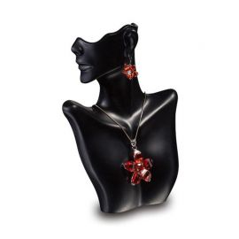 Plastic Figure Bust for Necklace, Black