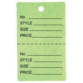 Price Tag / Light Green / 1Pk(1,000 Pcs)